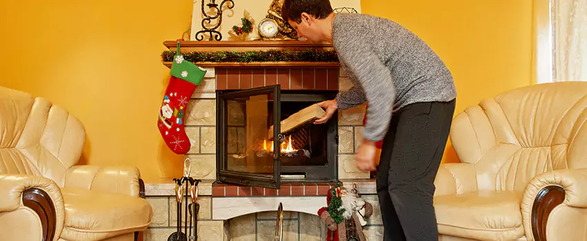 Rusted Metal Fireplace Restoration in Florin, California